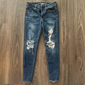 American Eagle Skinny Jeans, Hi-rise, Super Strech, Size 6 short